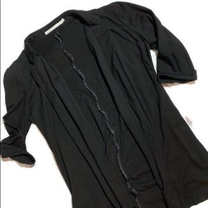 Black Soft Cotton Blazer